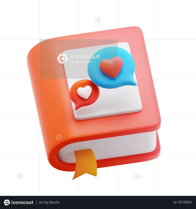 Conversation book  3D Icon