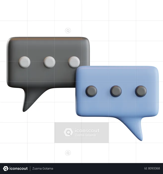 Conversation icon  3D Icon