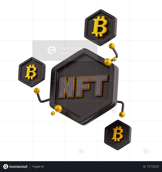 Conversion nft  3D Icon