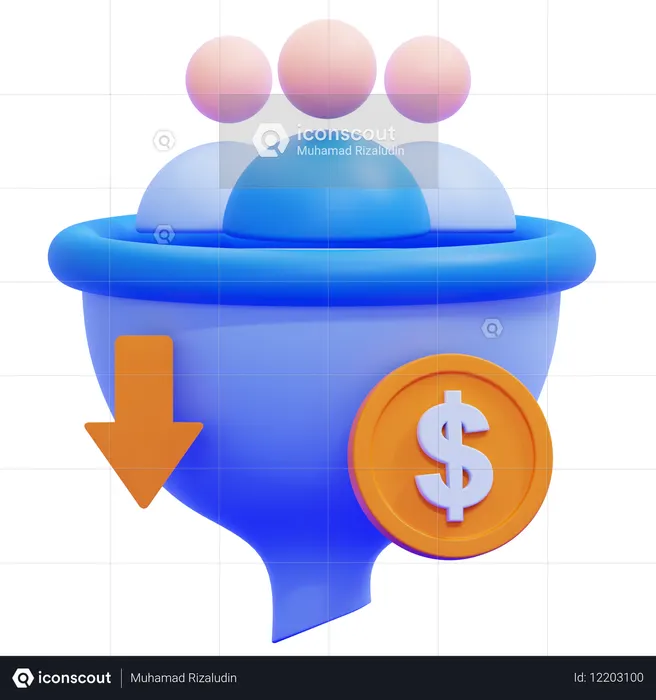 Conversion Rate  3D Icon