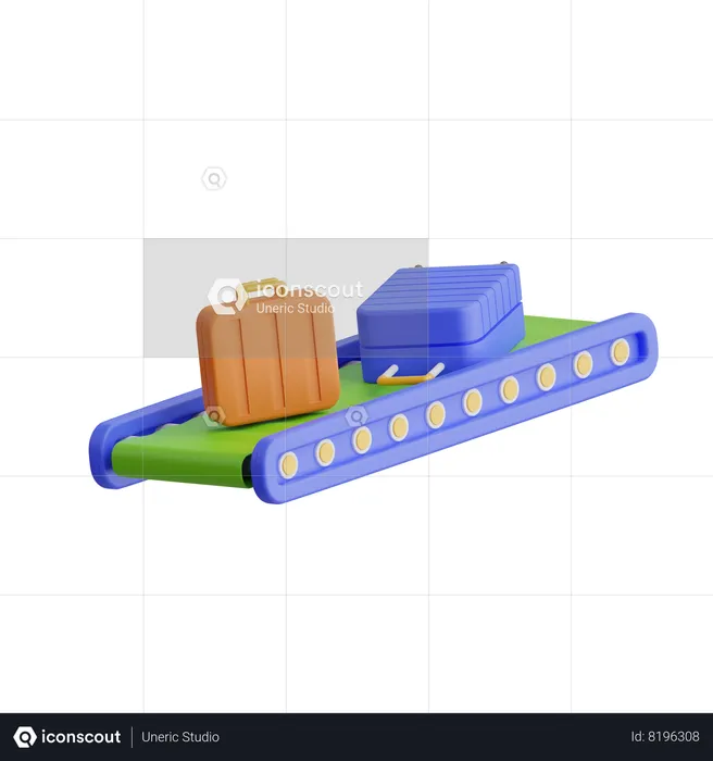 Conveyor Band  3D Icon