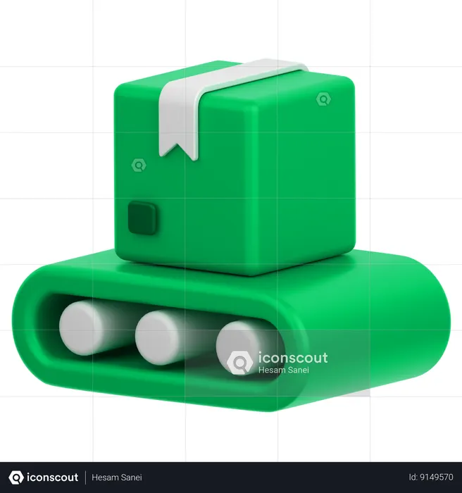 Conveyor Belt  3D Icon
