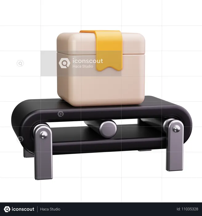 Conveyor Belt  3D Icon