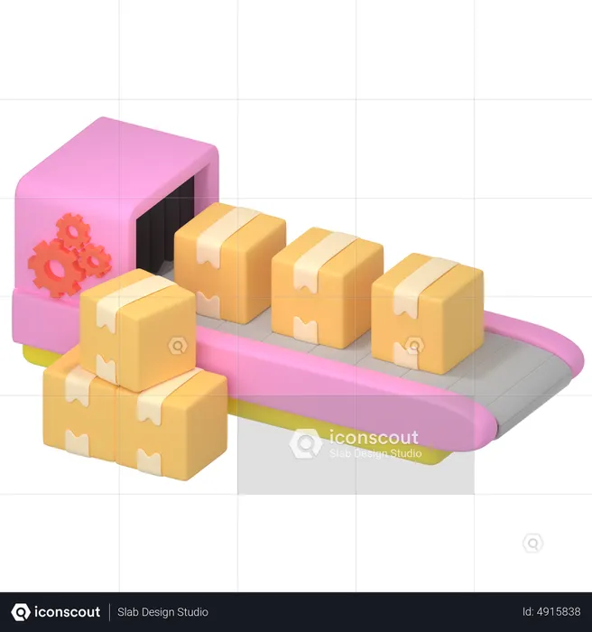 Conveyor Belt  3D Icon