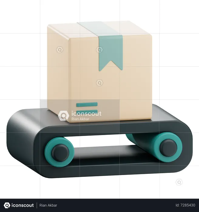 Conveyor Belt  3D Icon