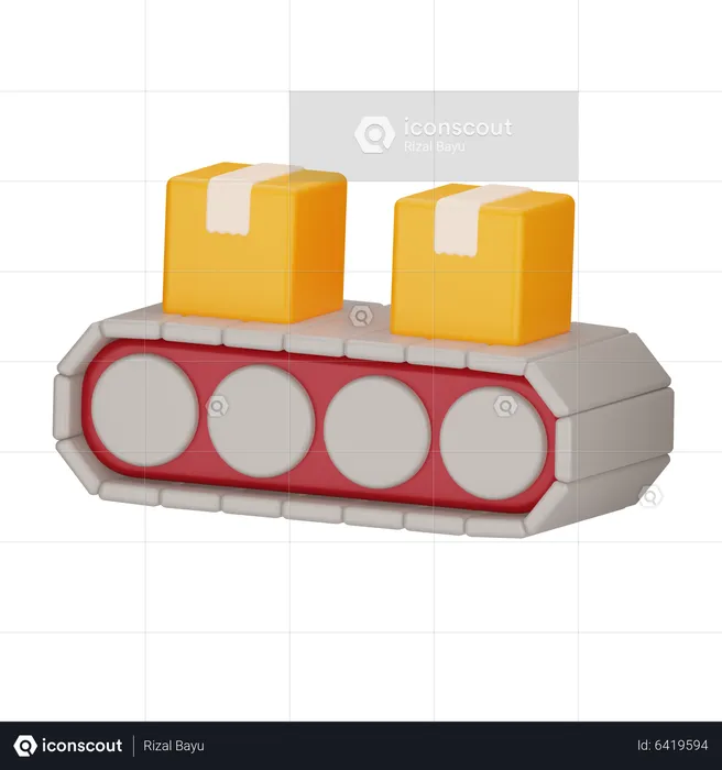 Conveyor Belt  3D Icon
