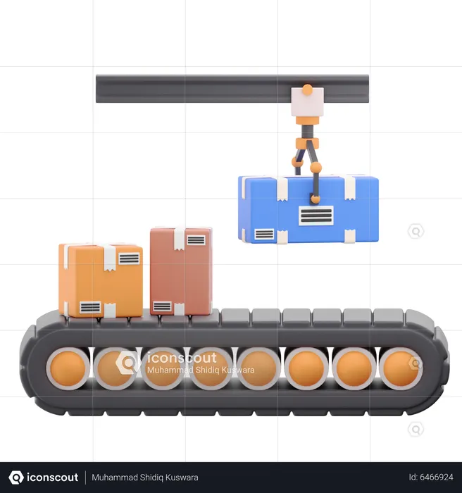 Conveyor Belt  3D Icon