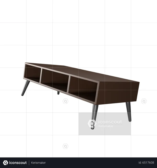 Coofee Table With Drawer  3D Icon