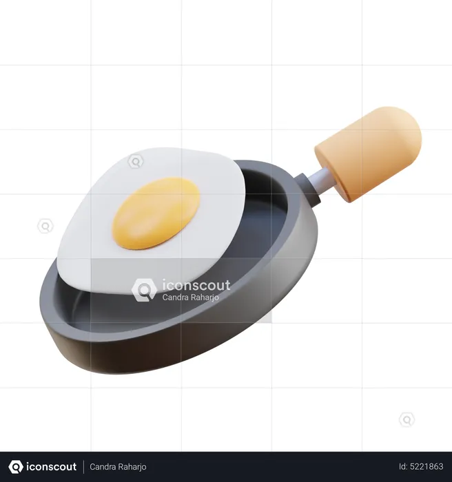 Cook Eggs  3D Icon