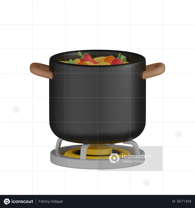 Cooker  3D Icon
