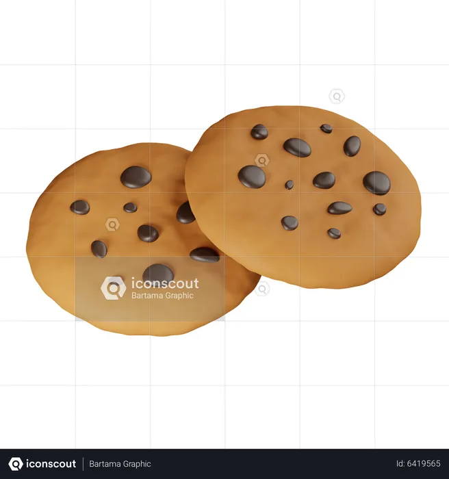 Cookies  3D Icon