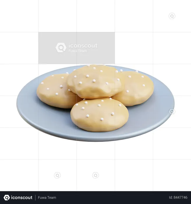 Cookies  3D Icon