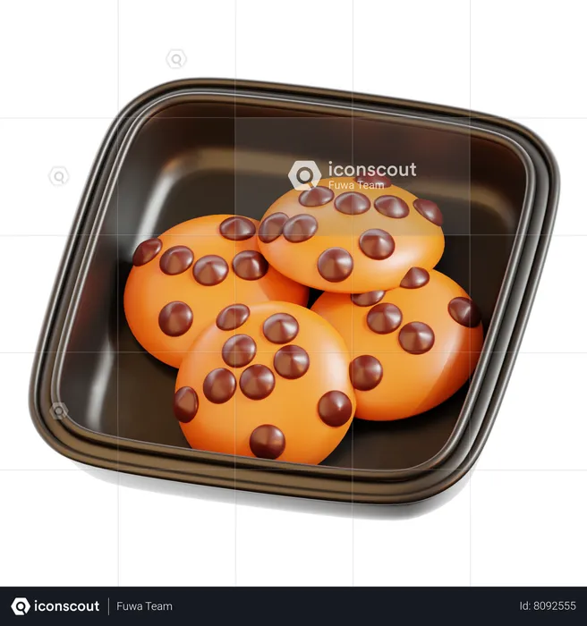 Cookies  3D Icon