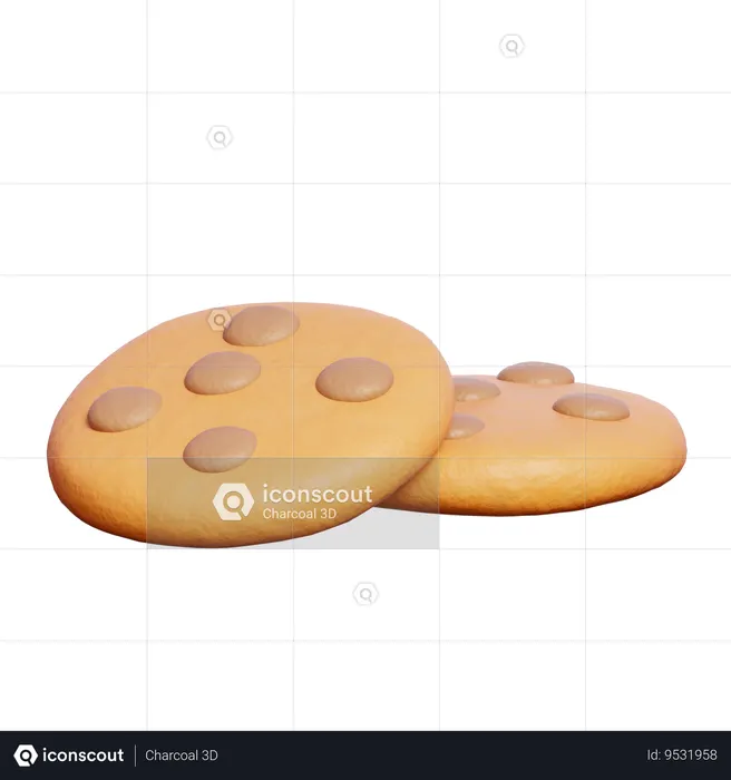 Cookies  3D Icon