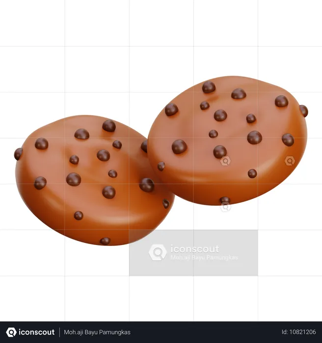 Cookies  3D Icon