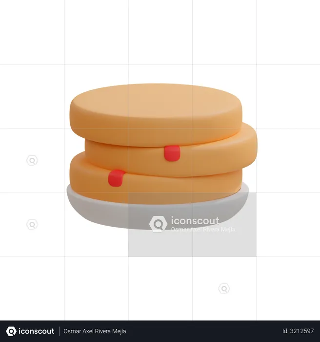 Cookies  3D Illustration