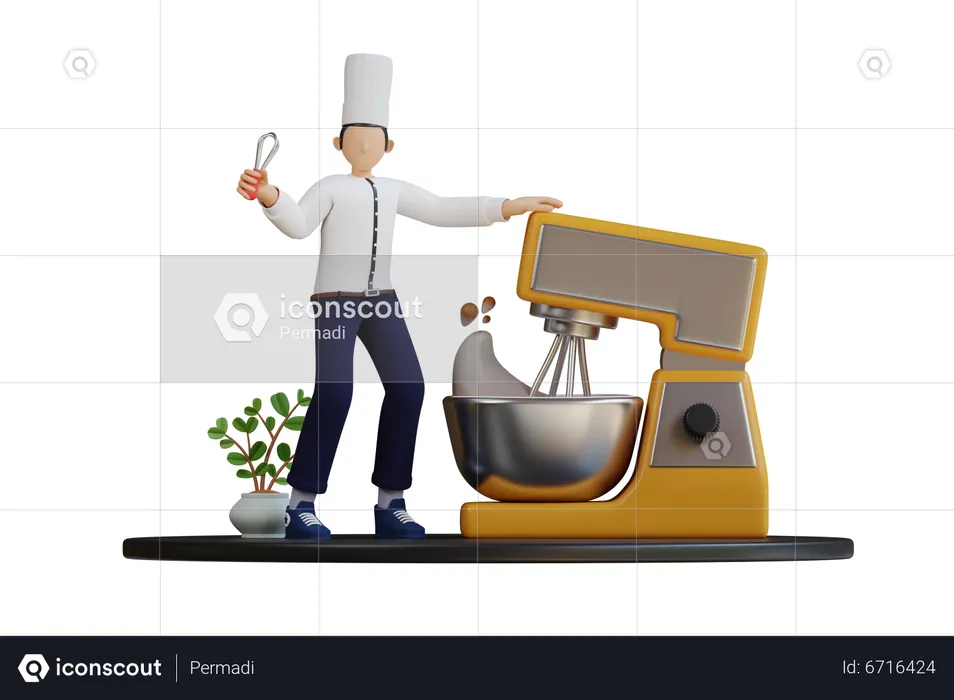 Cooking  3D Illustration