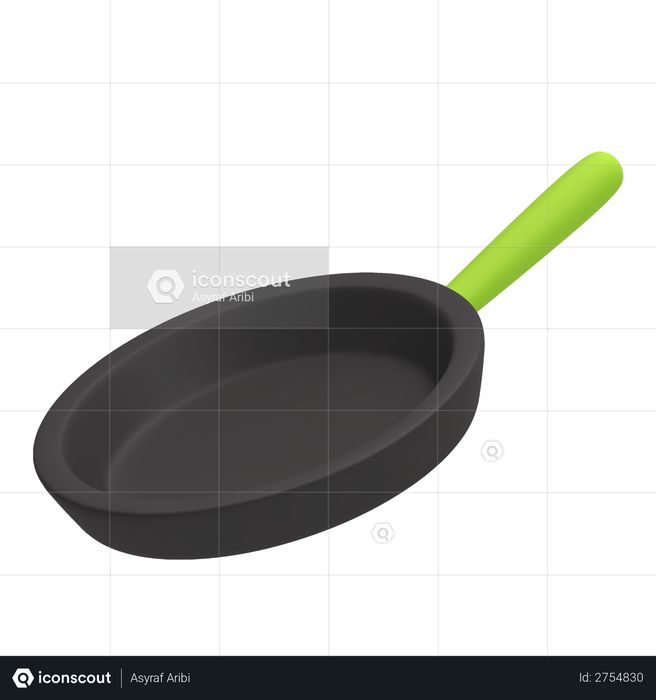Cooking pan 3D Illustration