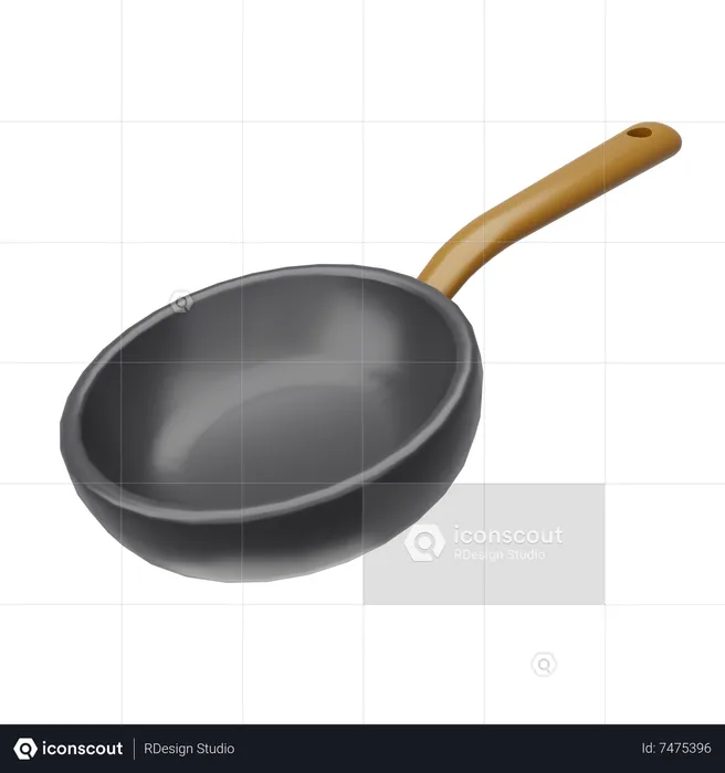 Cooking Pan 3D Icon  3D Icon