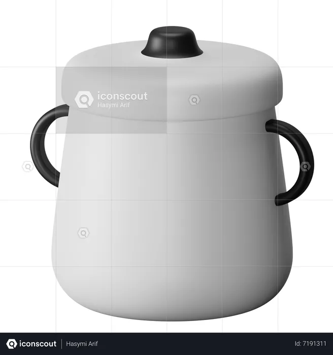 Cooking Pot  3D Icon