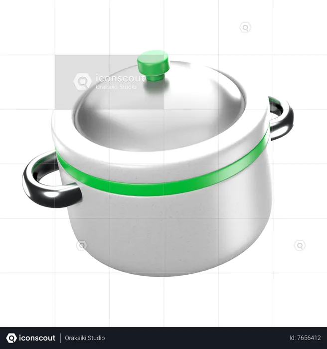 Cooking Pot  3D Icon