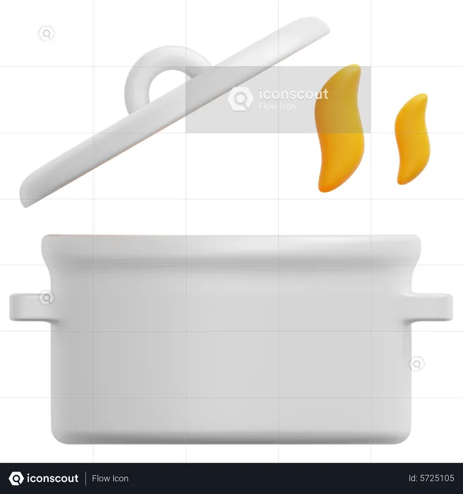 Cooking Pot  3D Icon