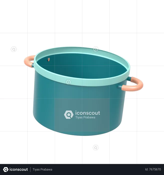 Cooking Pot  3D Icon