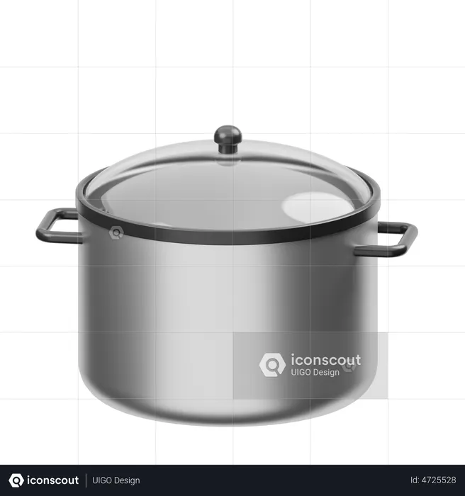 Cooking Pot  3D Illustration