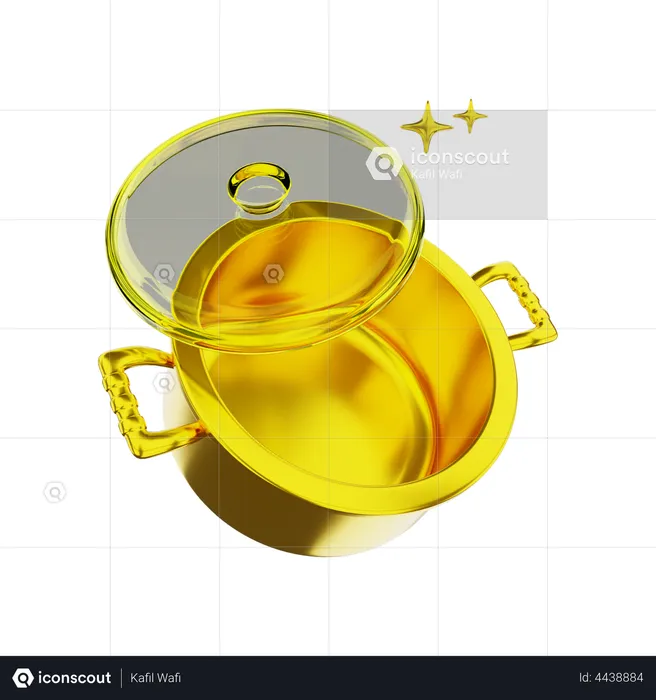 Cooking Pot  3D Illustration