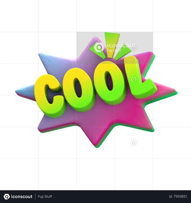 Cool  3D Sticker
