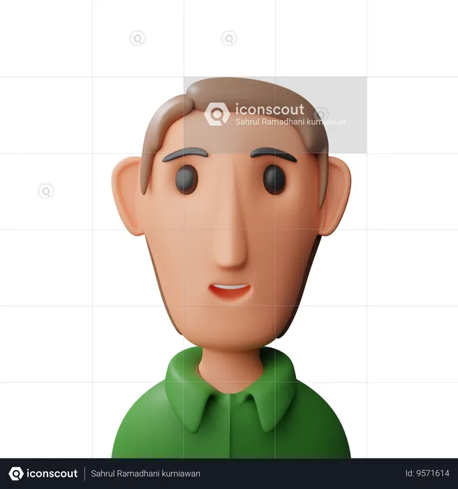 Cool boy avatar  3D Icon