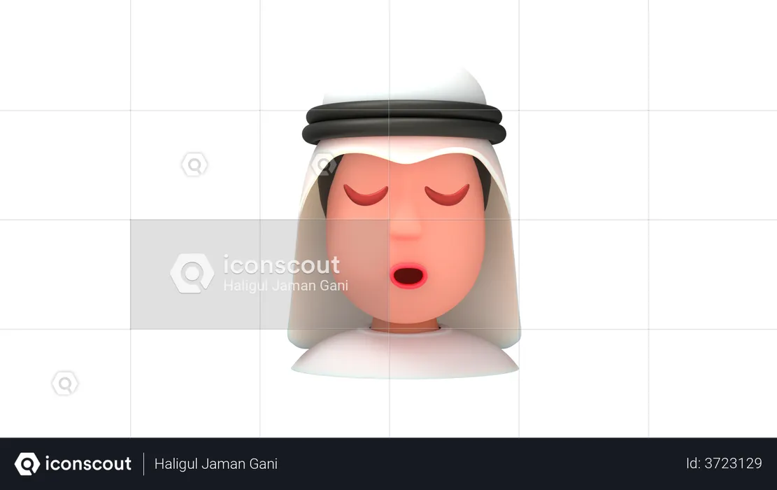 Cool Emirate Man Emoji 3D Emoji
