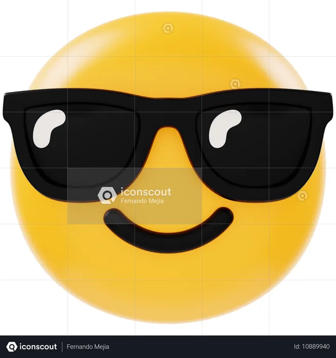 Cool Emoji Emoji 3D Icon