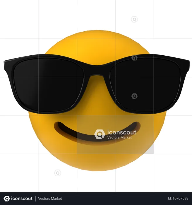 Cool Emoji  3D Icon