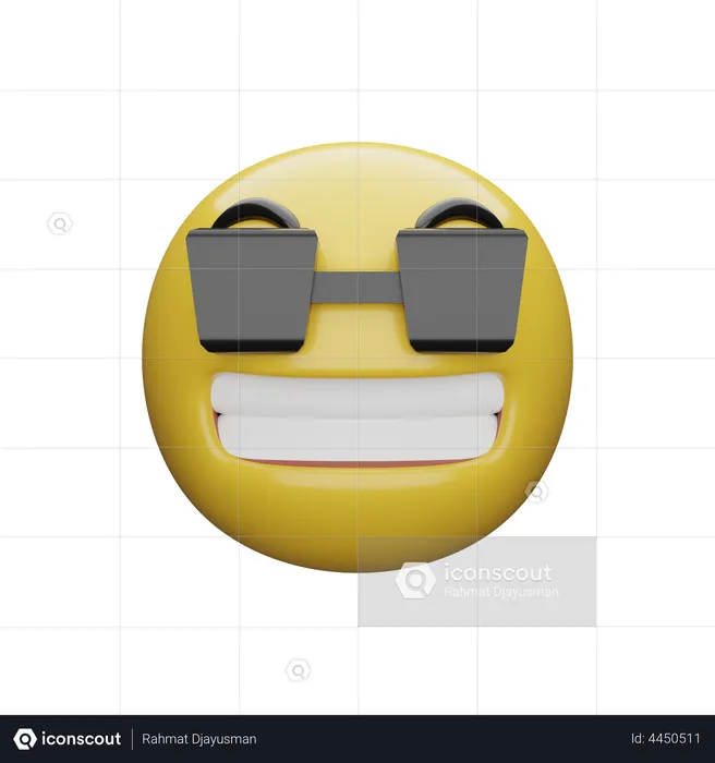 Cool Emoji Emoji 3D Illustration