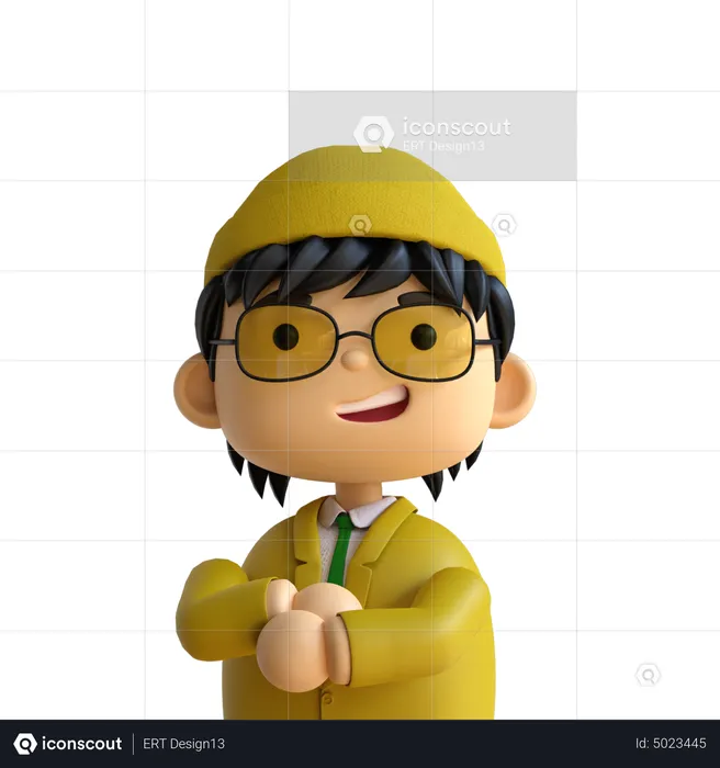 Hombre de negocios genial  3D Icon