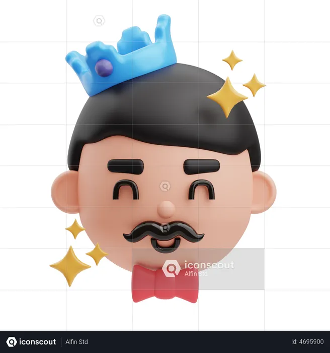 Cool Father  3D Illustration