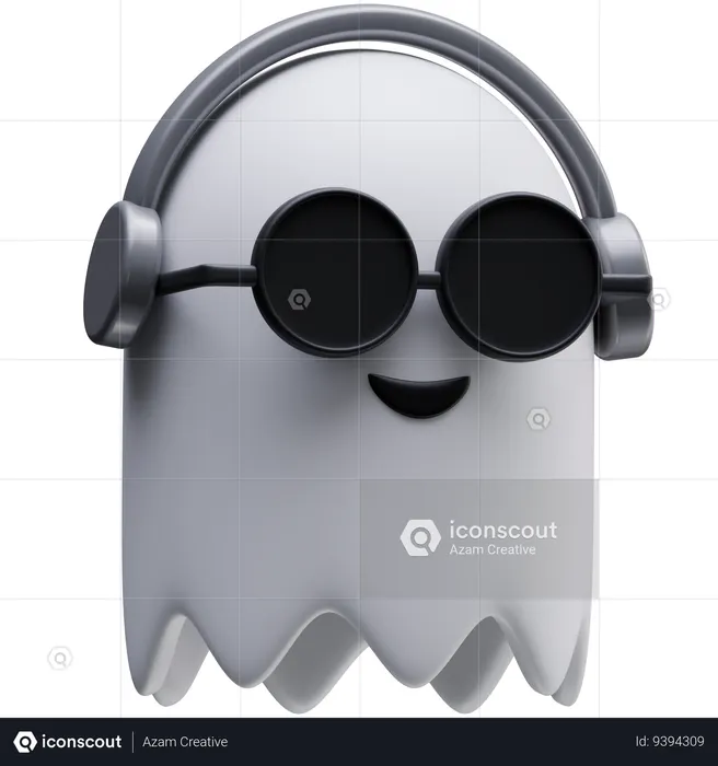 Cool Ghost  3D Icon