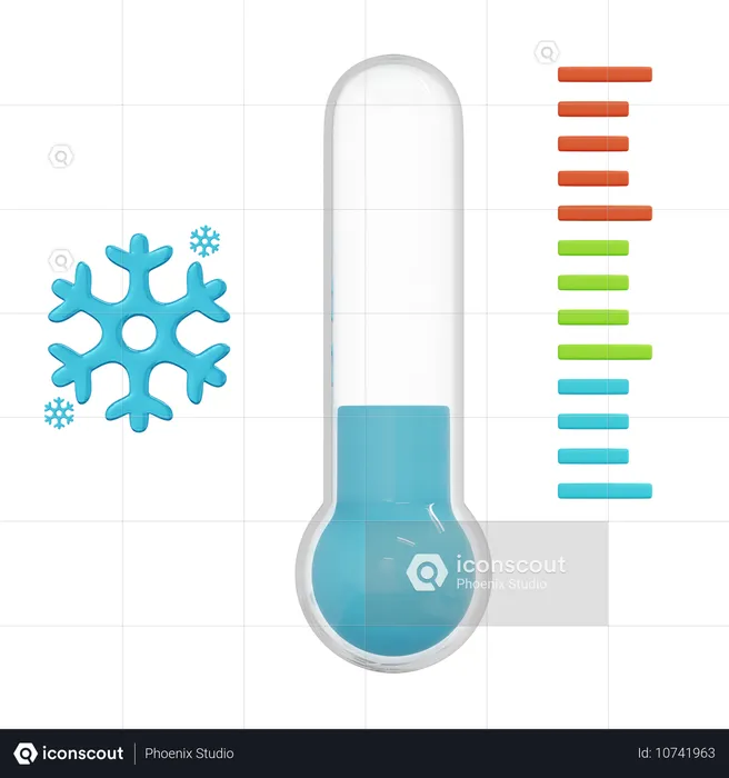 Cool Temperature  3D Icon