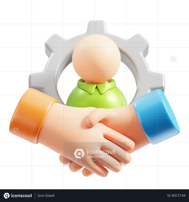 Cooperation  3D Icon
