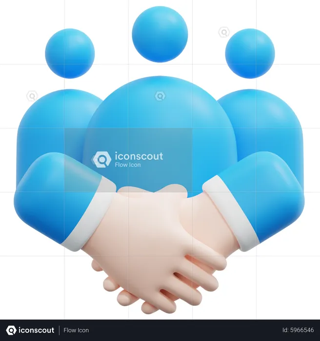 Cooperation  3D Icon
