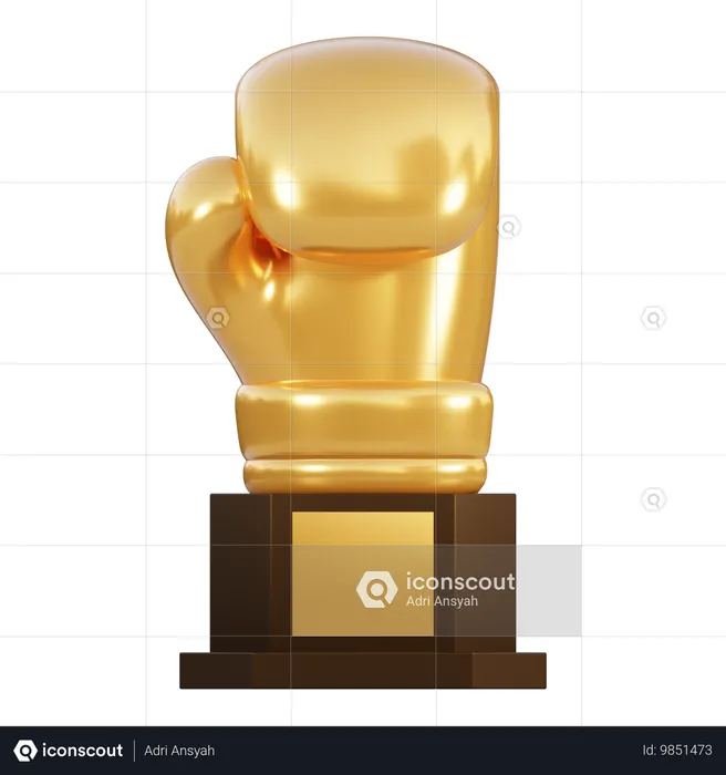 Copa de boxeo  3D Icon