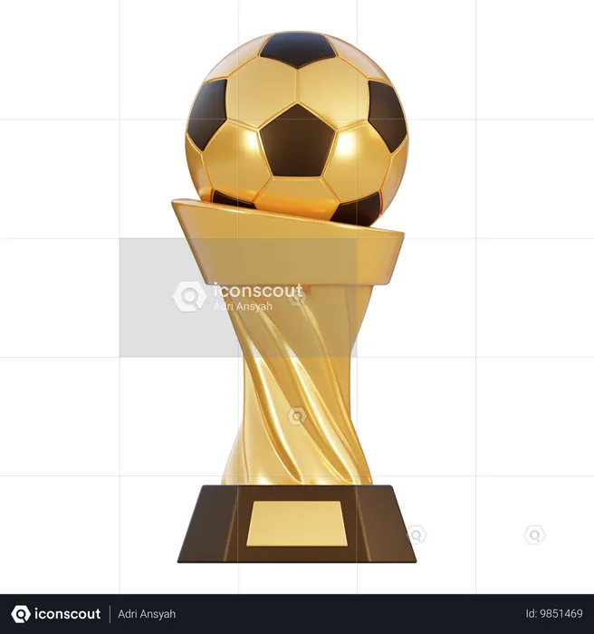 Copa de futbol  3D Icon