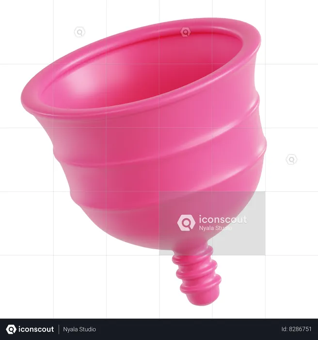 Copa menstrual  3D Icon