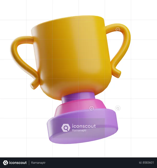 Copa de trofeo  3D Icon