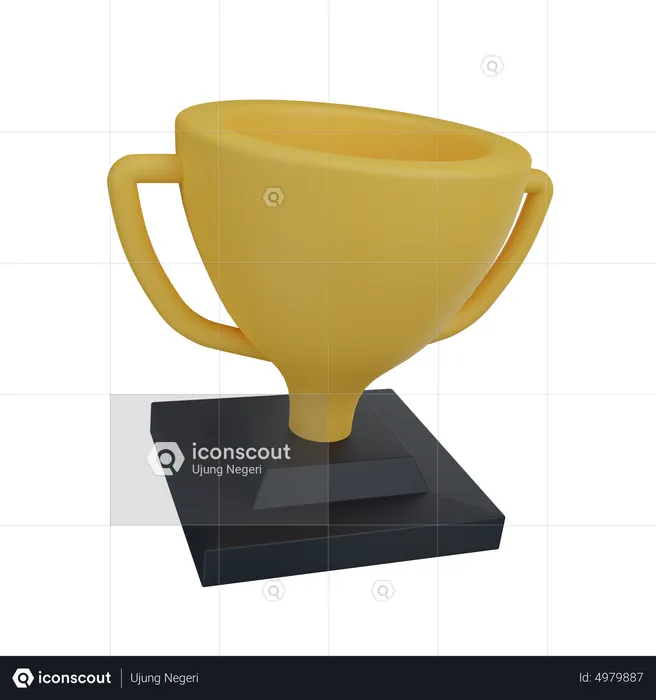 Copa de trofeo  3D Icon