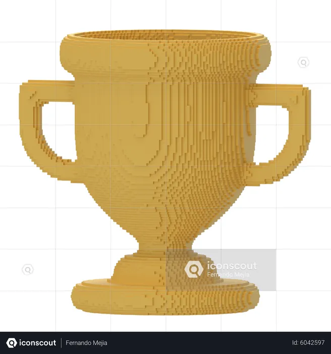 Taza de vóxel  3D Icon