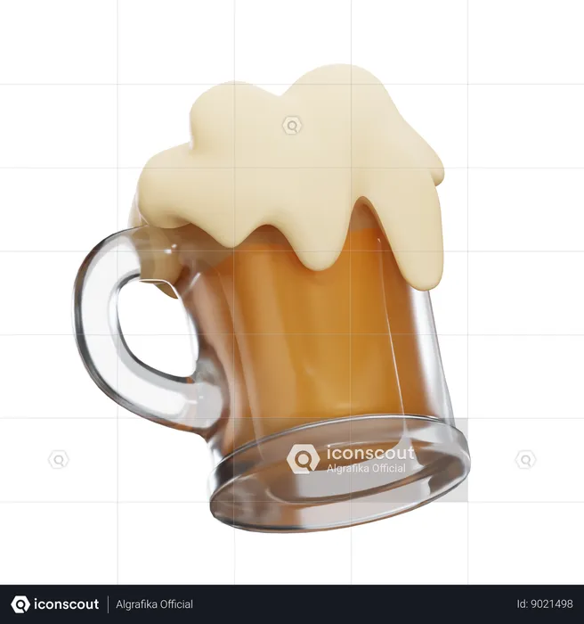 Copo de cerveja  3D Icon