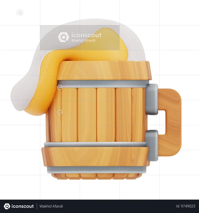 Copo de cerveja  3D Icon