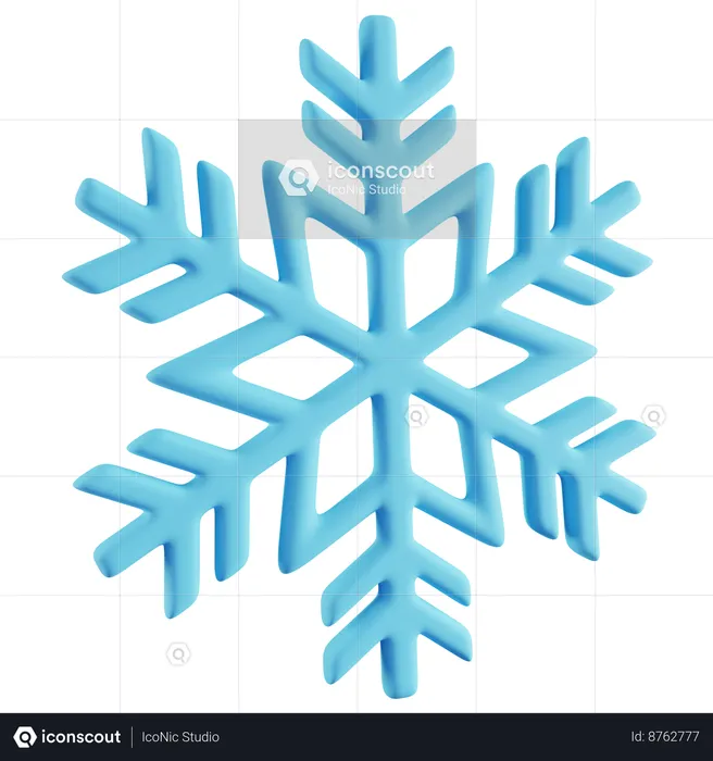 Copo de nieve  3D Icon